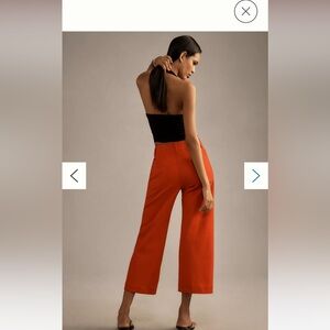 NWOT Maeve by Anthropologie: The Colette Cropped Wide-Leg Pants. Ponte Edition